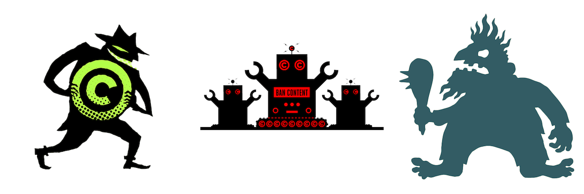  including a copyright thief, copyright robots, and a troll